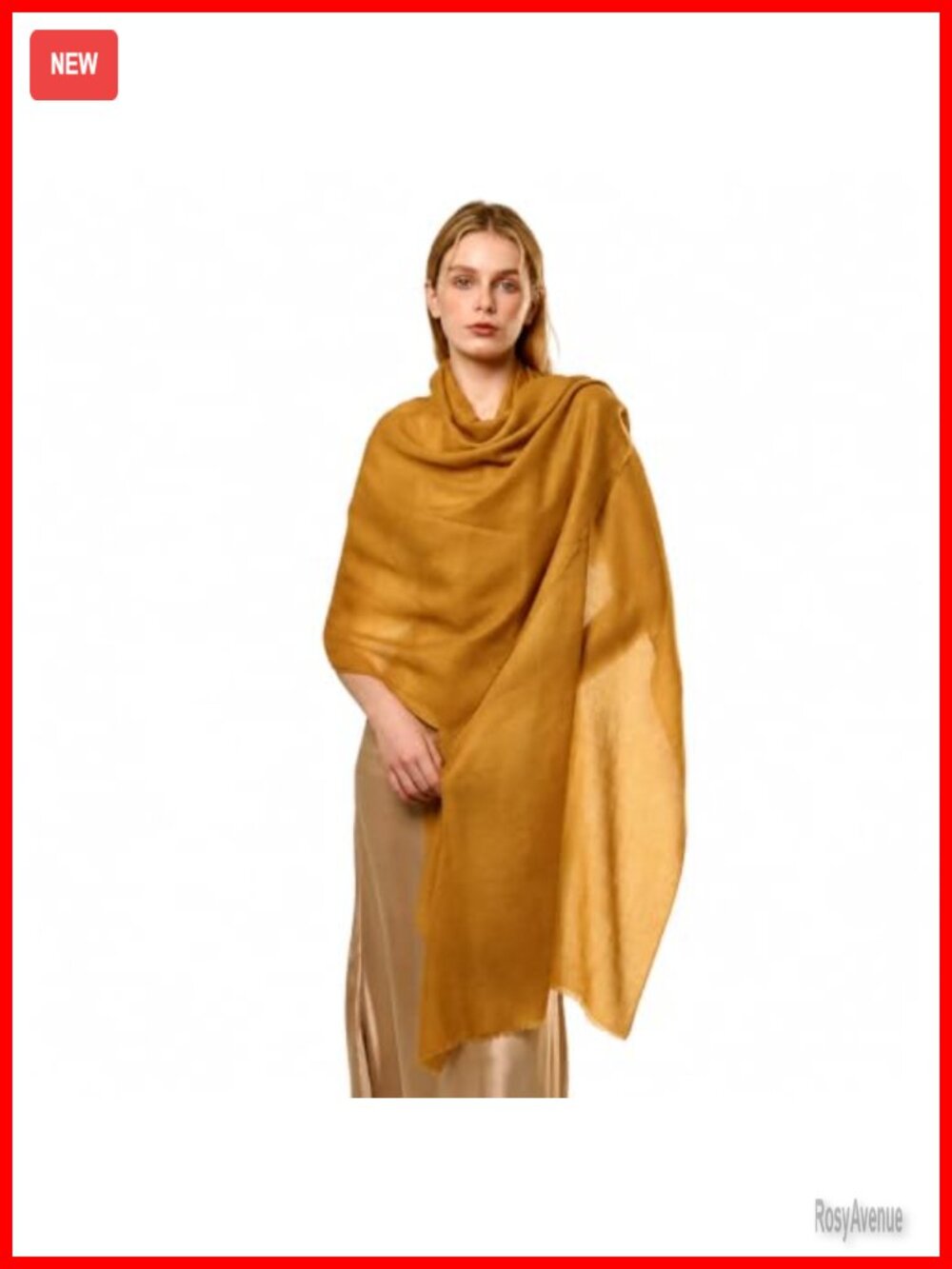 100% Cashmere Shawl Wrap Women 75x30 Featherlight Thin Sheer Scarf